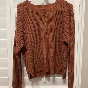 burnt orange sweater